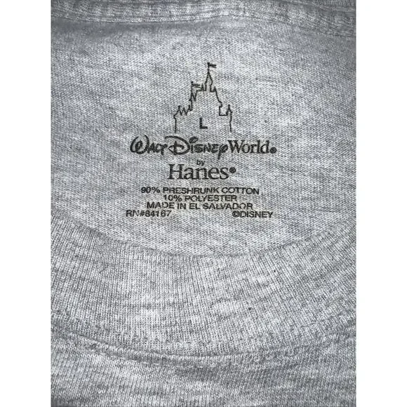 Mickey Mouse Retro T-Shirt Big Print Double-Sided Hanes Size L Walt Disney World - Picture 7 of 8